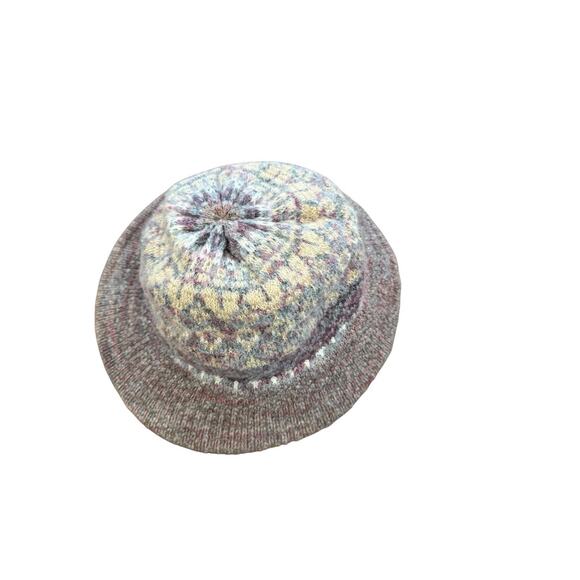 VTG Wool Blend Made In Italy One Size Knit Beanie Hat Strawbridge Clothier main image 6